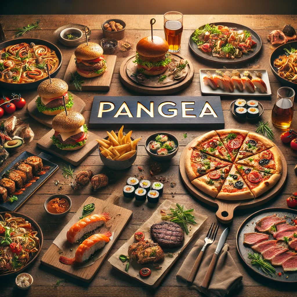 it includes pizza koftas vegetables and other eatables